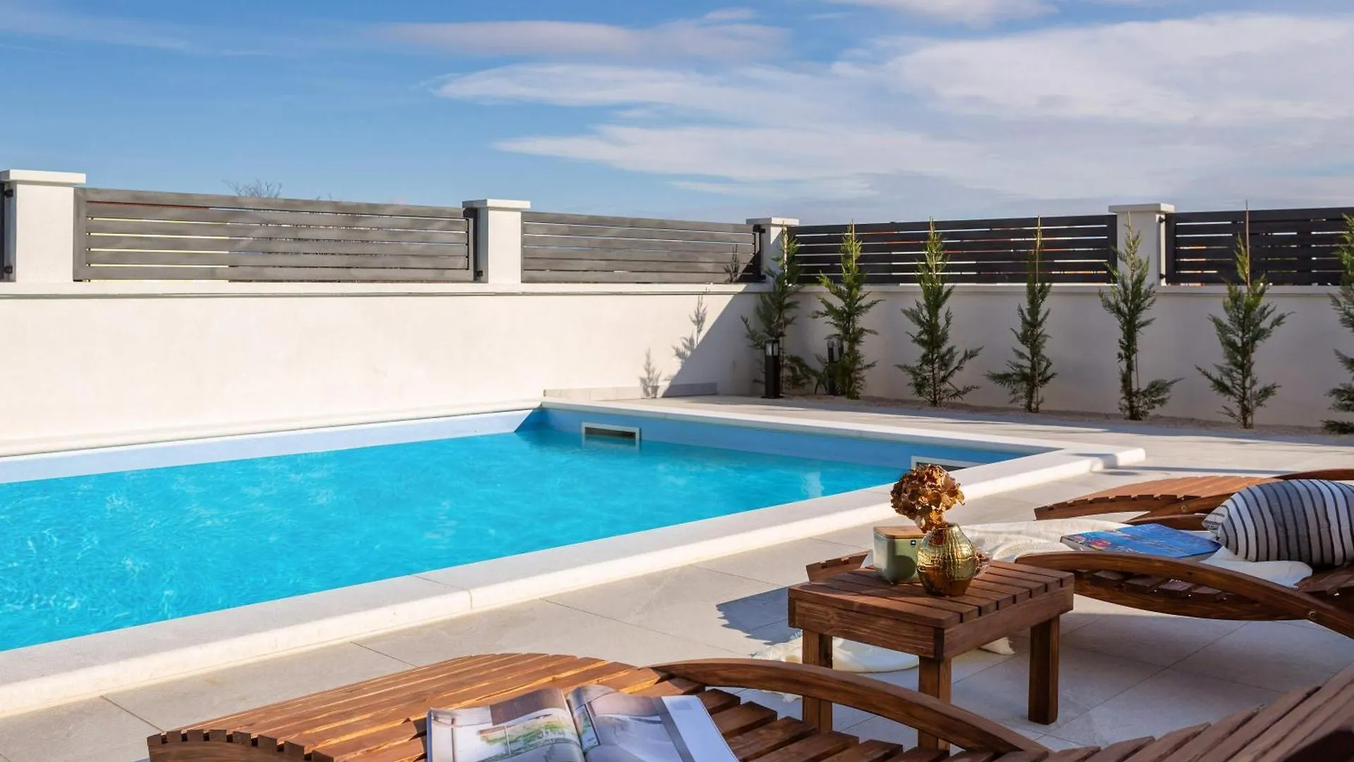 Villa With Pool Near Sandy Beach - By Traveler Tourist Agency Krk - Id 2224 Privlaka  Croatia