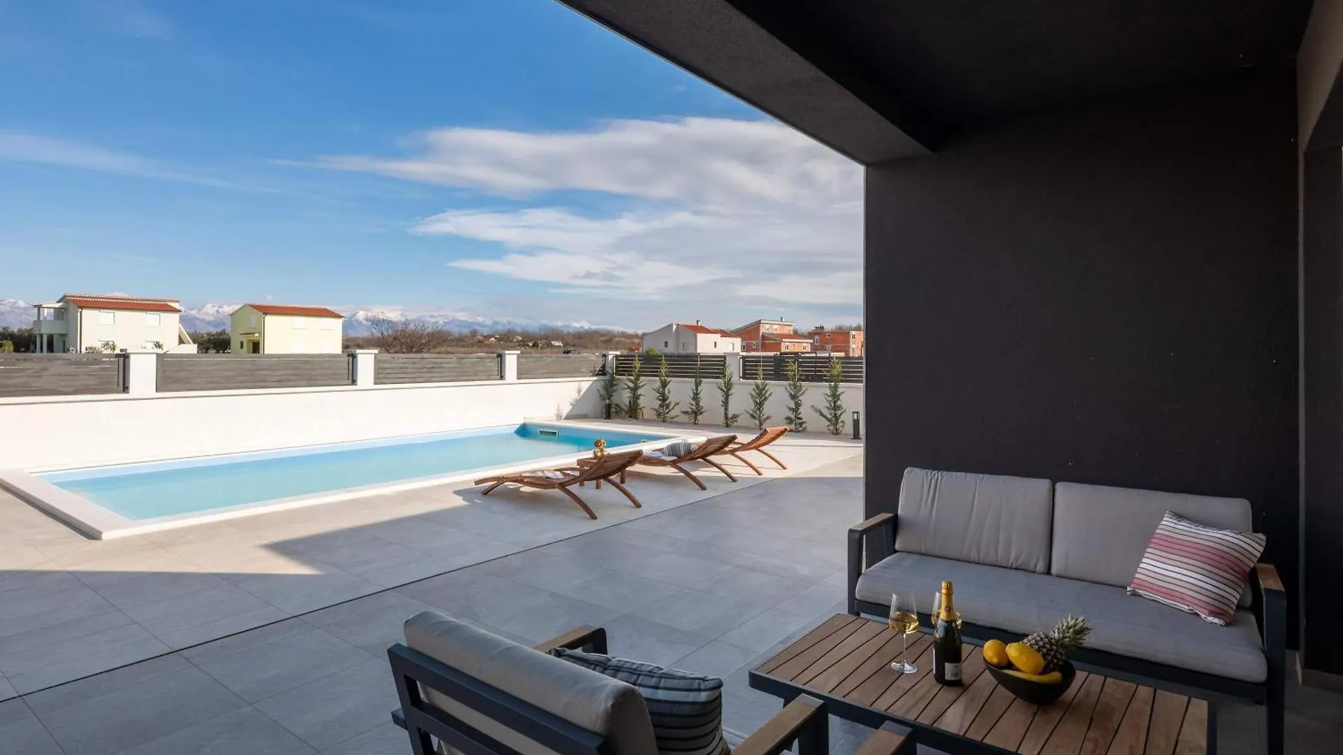 Villa With Pool Near Sandy Beach - By Traveler Tourist Agency Krk - Id 2224 Privlaka  Croatia